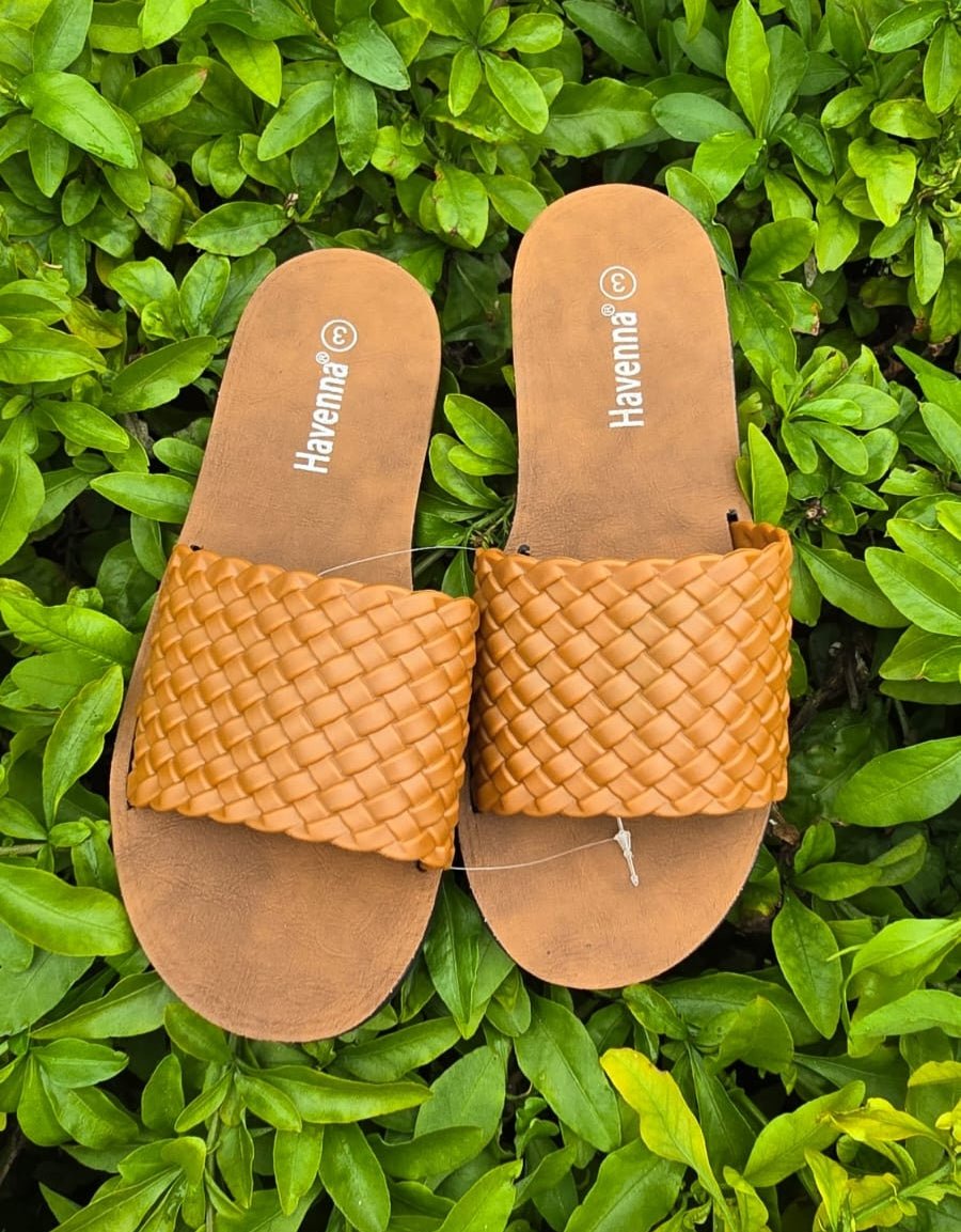 Woven Slide Sandals – Casual Slip-On Summer Flats