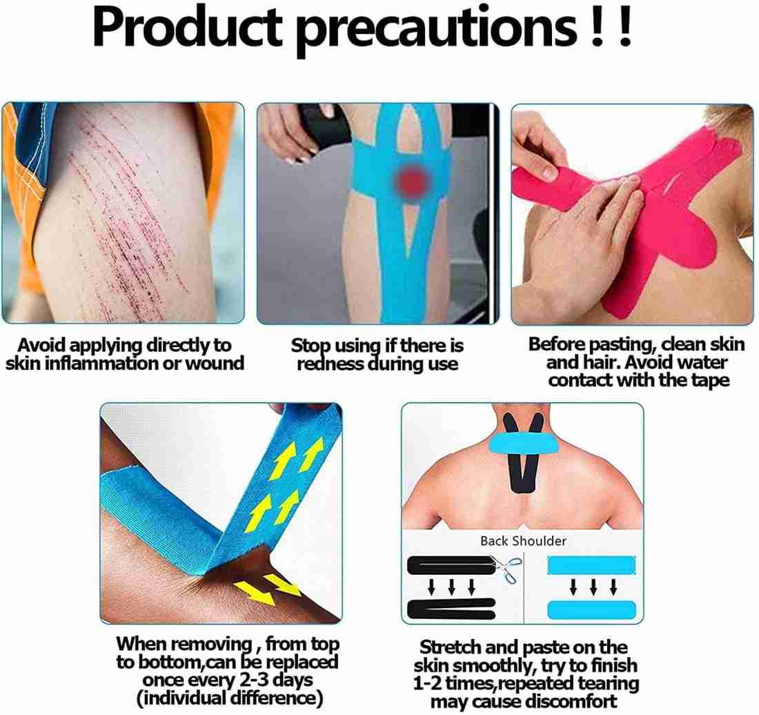 Kinesiology Tape – Muscle Support & Pain Relief Roll (5cm x 5m)