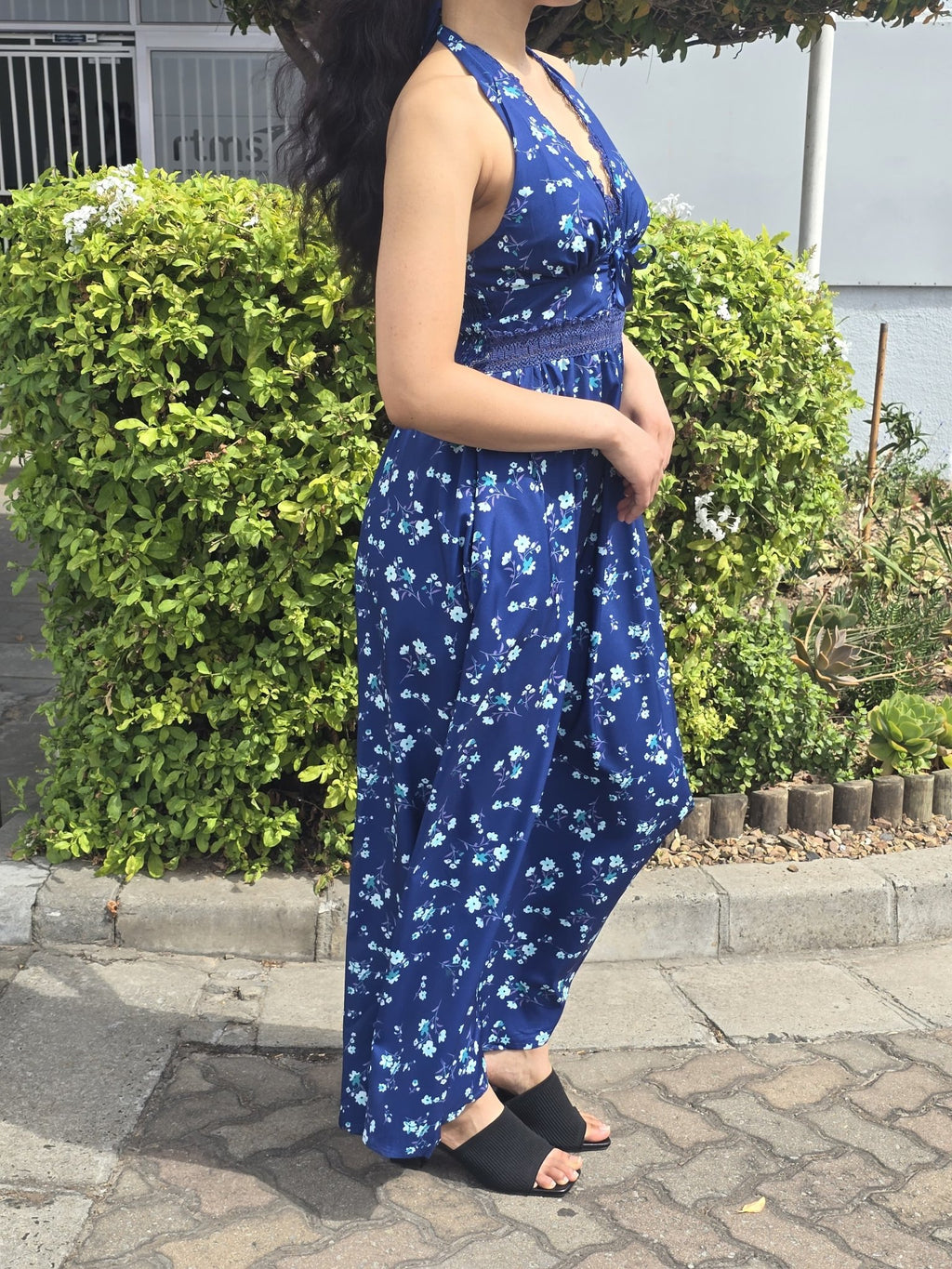 Floral Halter Maxi Dress