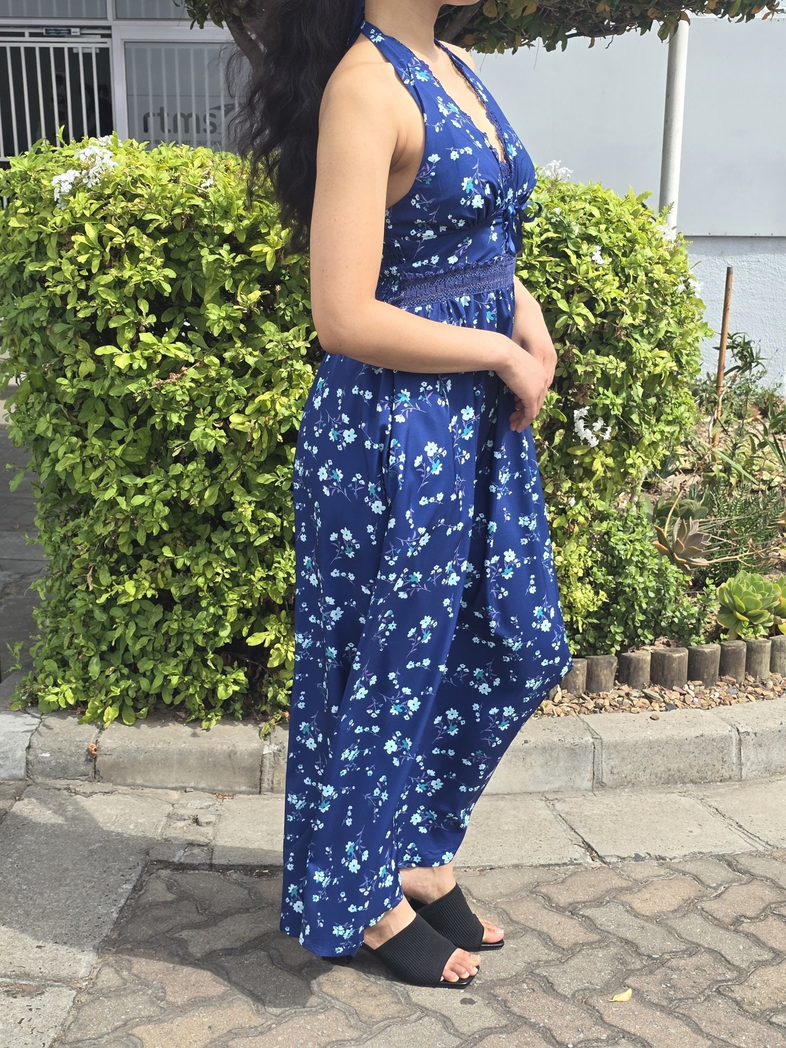 Floral Halter Maxi Dress