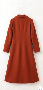 Classic Double-Breasted Long Coat