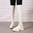 Flex Knit Platform Boots