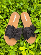 Bow Slide Sandals – Cute Slip-On Casual Flats