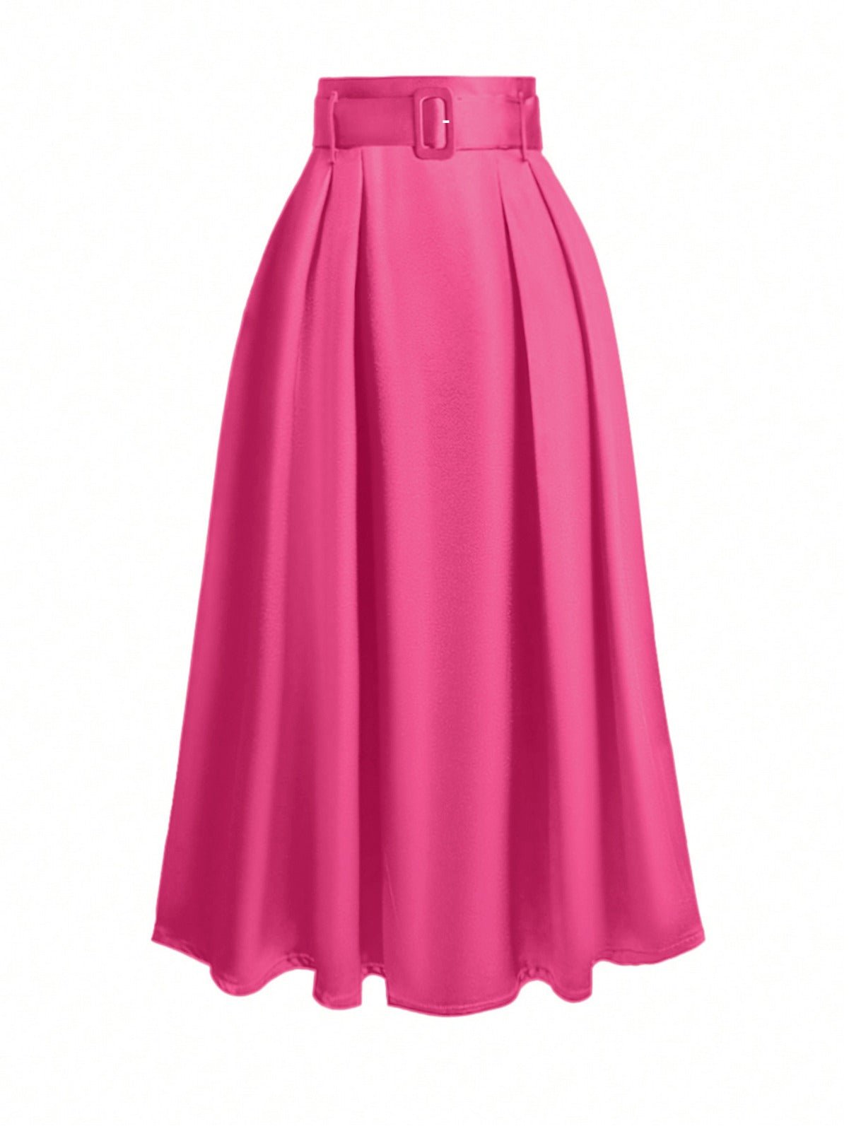 High-Waist Belted Maxi Skirt – Elegant A-Line Style - Shop Now – XD21