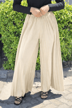 High Waist Pleated Wide Leg Pant