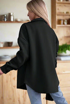 Stylish Button-Up Oversized Jacket