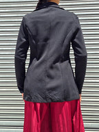 Black Lapel Collar Blazer