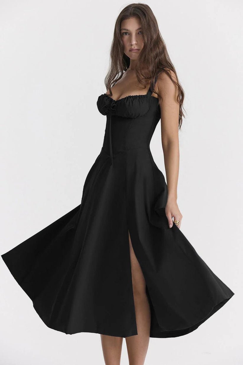 Elegant Sleeveless Midi Dress