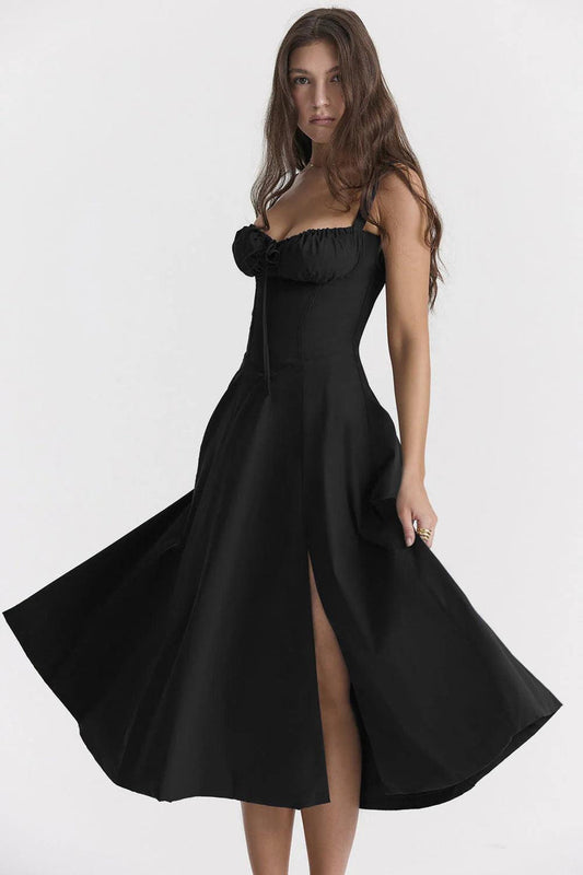 Elegant Sleeveless Midi Dress