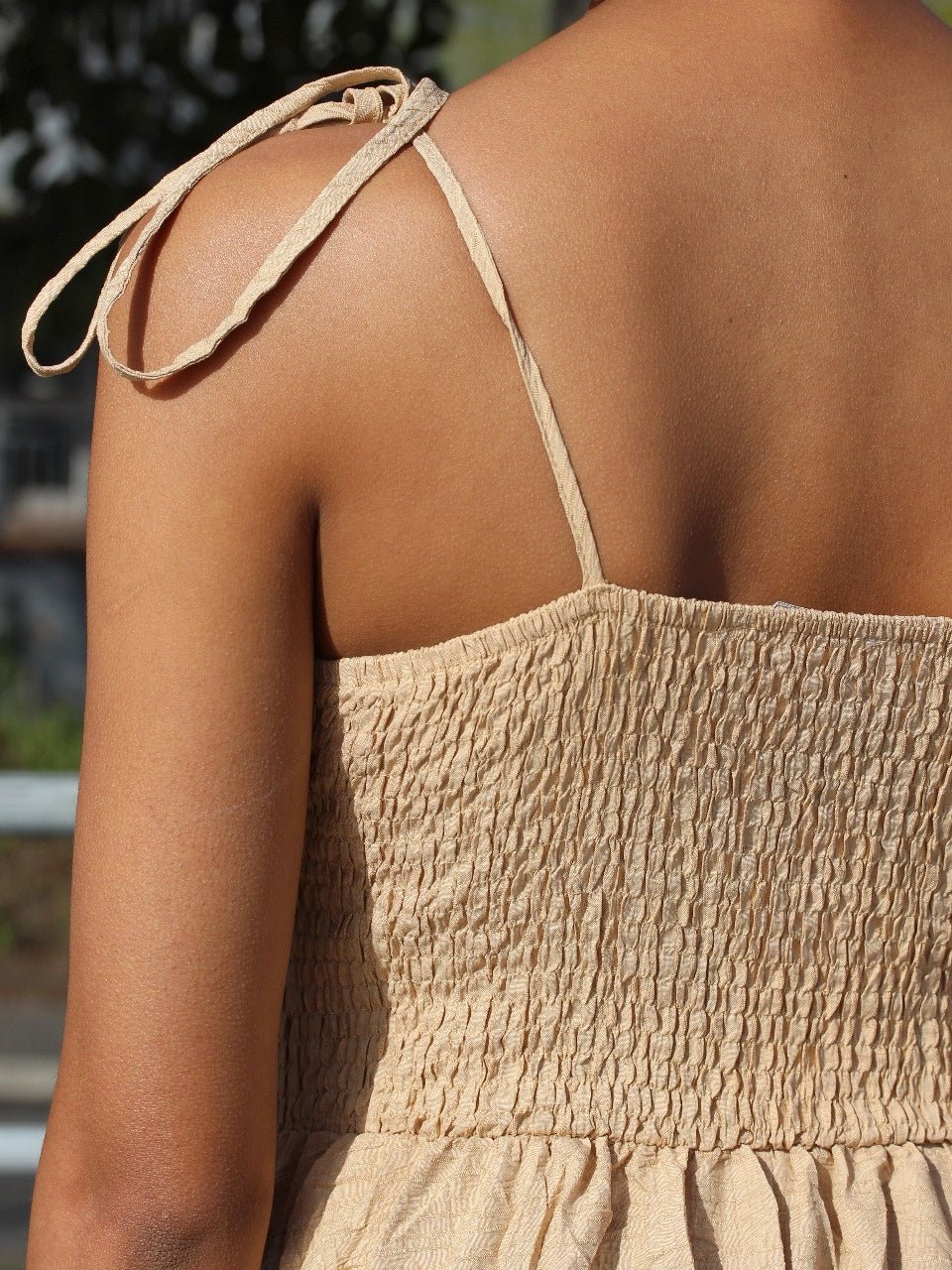 Minimalist Tie Strap Midi Dress