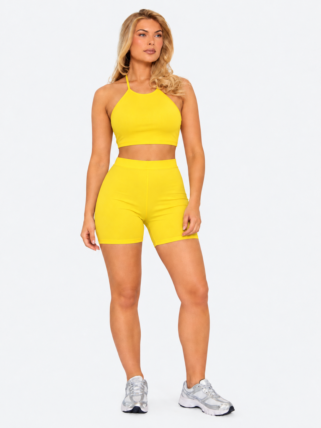 Halter Neck Crop Top Active Set