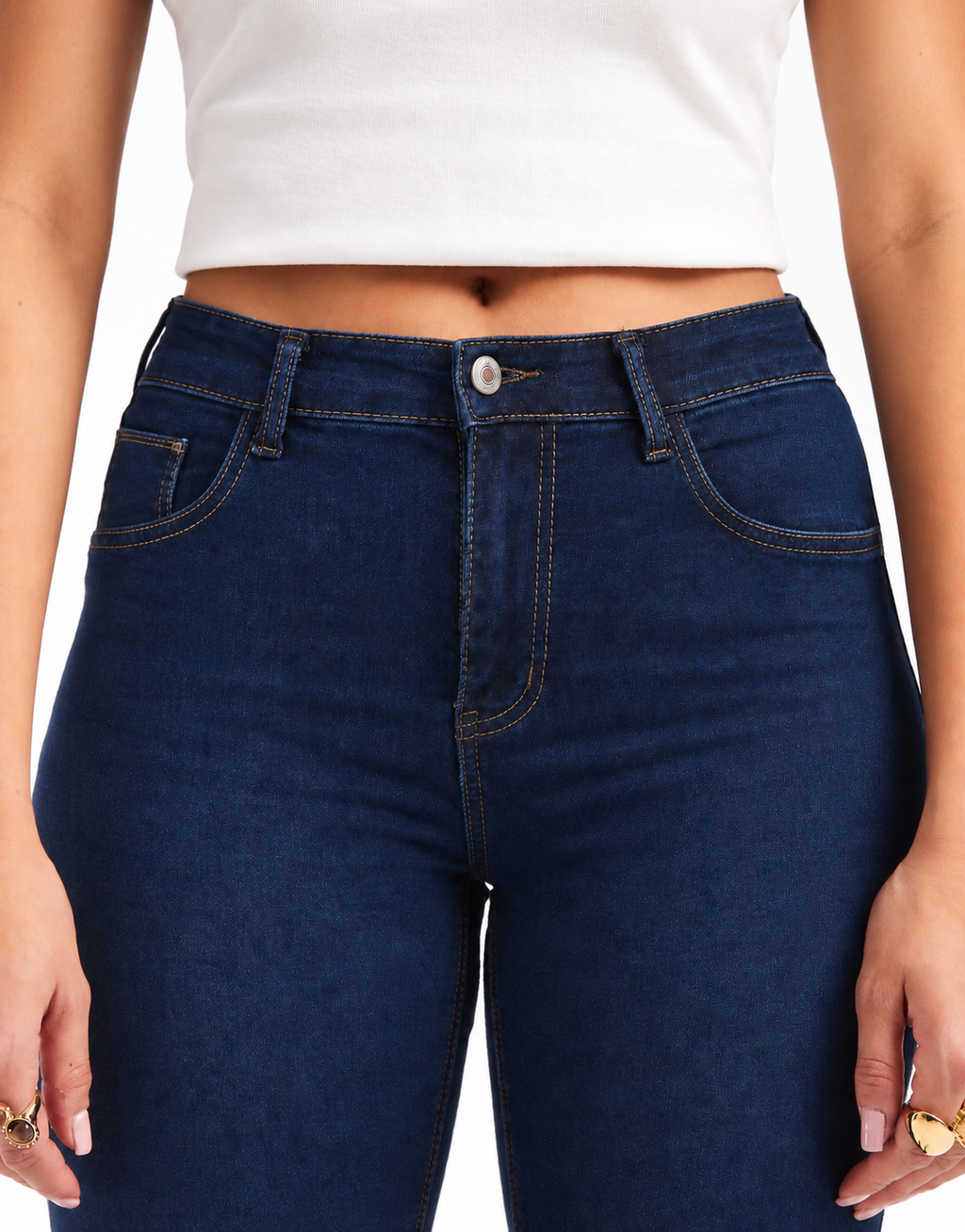 Curve-Fit High-Waist Skinny Jeans DYQ-262