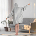 Cozy Hooded Thick Fleece Sweatshirt Dress