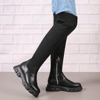 Flex Knit Platform Boots