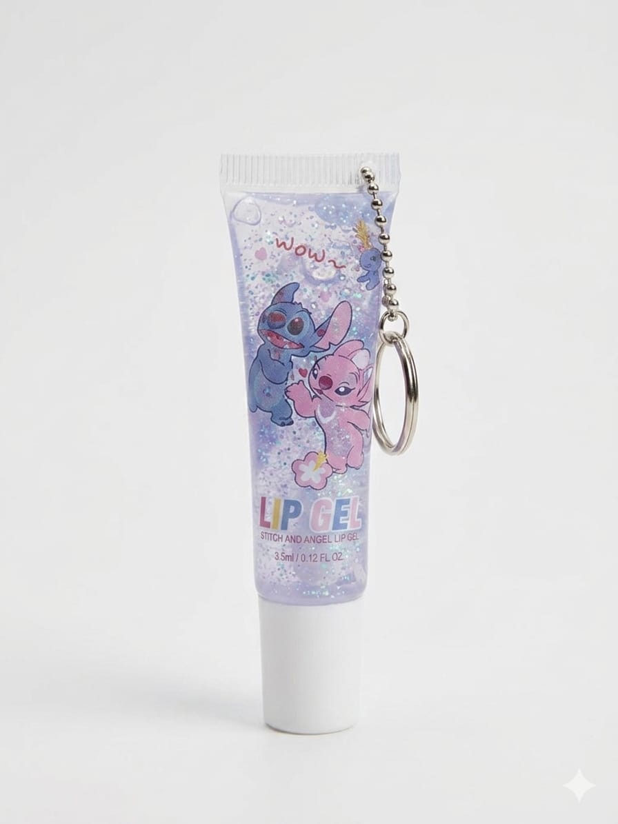 Cute Lip Gel Keychain Set