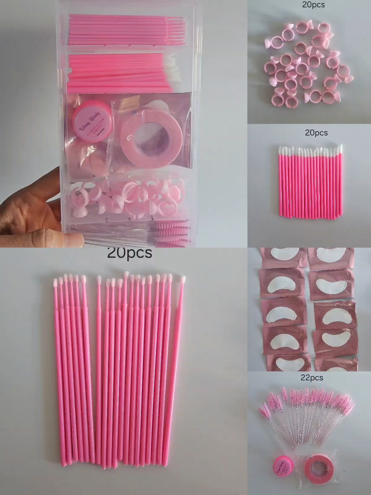 Wendy Beauty Lash Tool Organizer Kit – Piece Eyelash Accessories Set