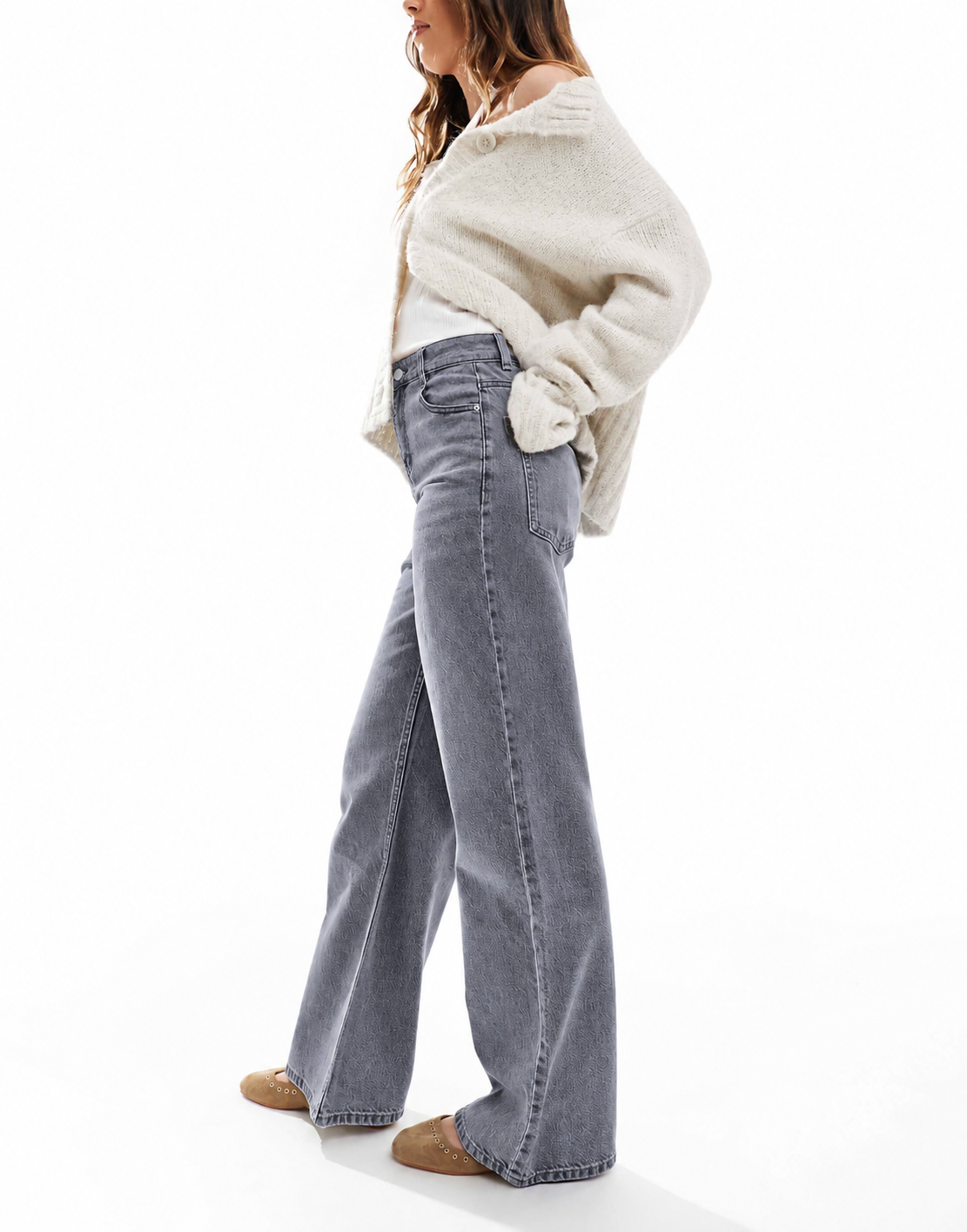Washed Straight-Leg Jeans  DYQ-399