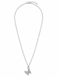 Women’s Rhinestone Butterfly Pendant Necklace