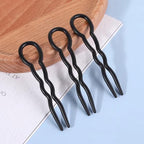 3 Pcs Set Round U-shaped Wave Hairpins