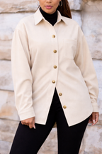 Women's Button Up Corduroy Shirt