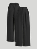 High Waist Wide Leg Pleated Pants for Women