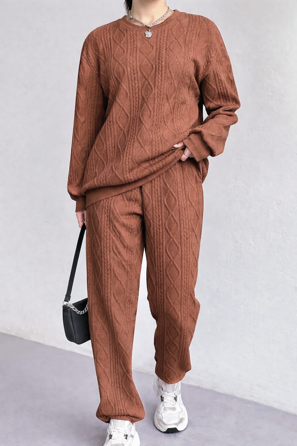 Cozy Cable Knit Two-Piece Sweater Set - Shop Now | XD21