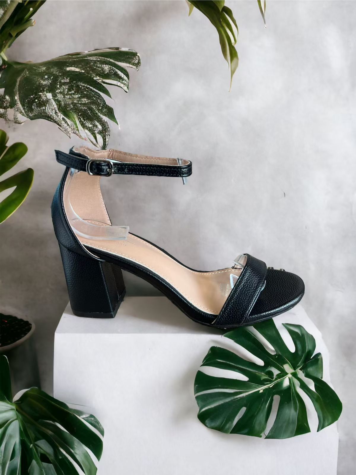 Classic Block Heel Sandals – Minimalist Ankle Strap Heels