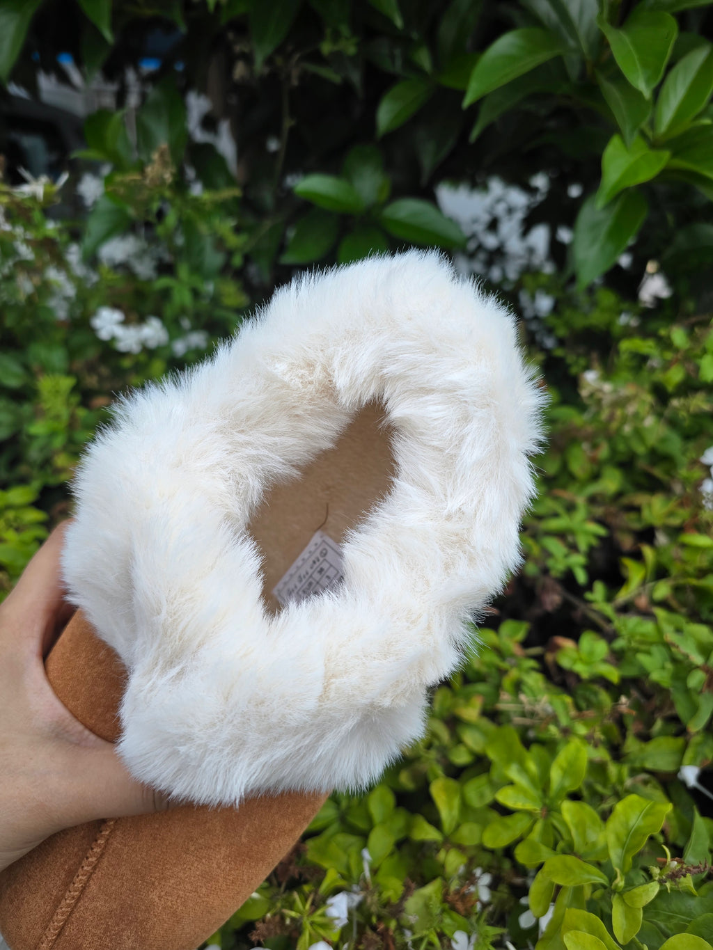 Women’s Black Fur Slip-On Winter Shoes – Warm Platform Casual Slippers