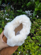 Women’s Black Fur Slip-On Winter Shoes – Warm Platform Casual Slippers