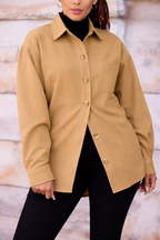 Women's Button Up Corduroy Shirt