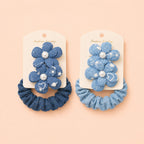 Denim Hair Accessories 6pc Set