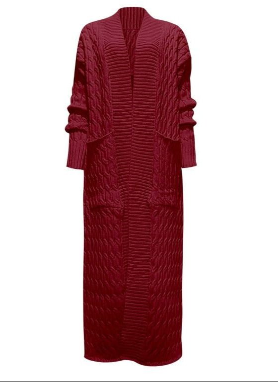 Chunky Knit Longline Cardigan – Cozy & Stylish Open Front Sweater