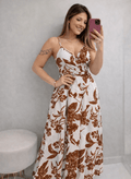 Floral Spaghetti Strap Maxi Dress