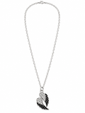Women’s Rhinestone Angel Wings Pendant Necklace