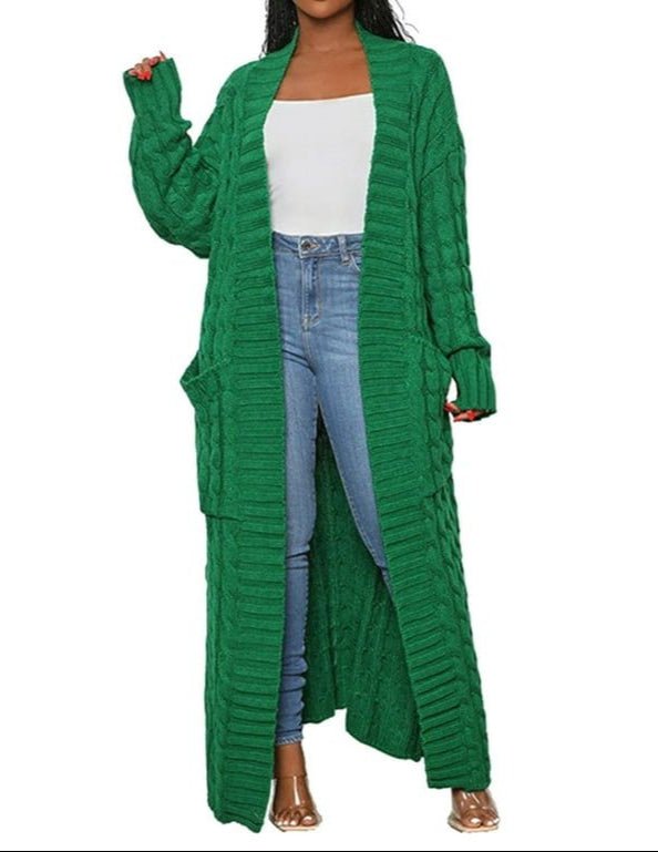 Chunky Knit Longline Cardigan – Cozy & Stylish Open Front Sweater