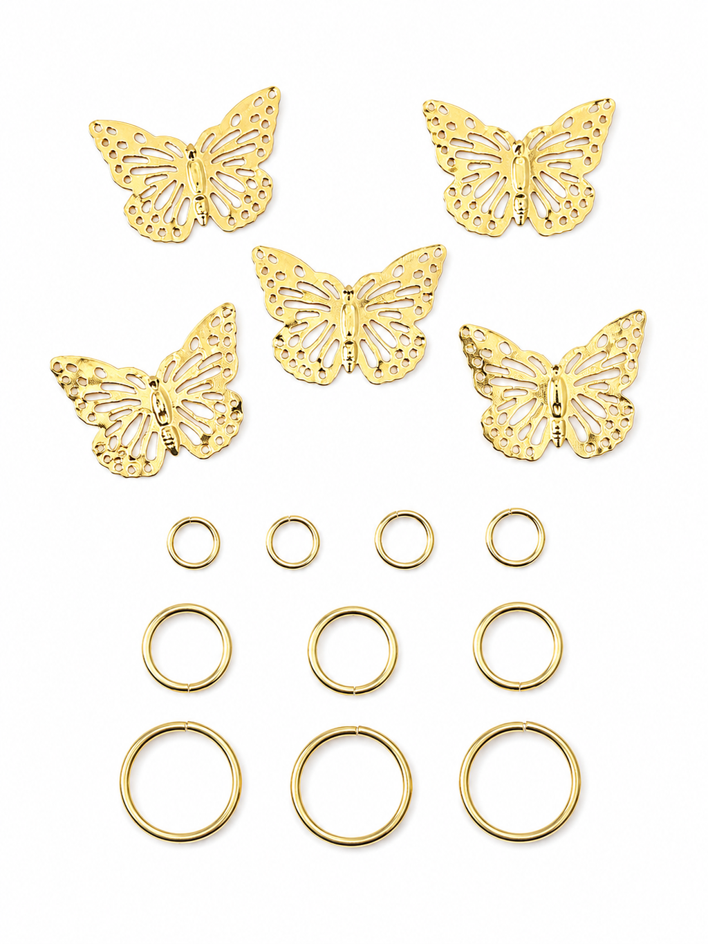 Cutesy Boho Butterfly Hair Charms
