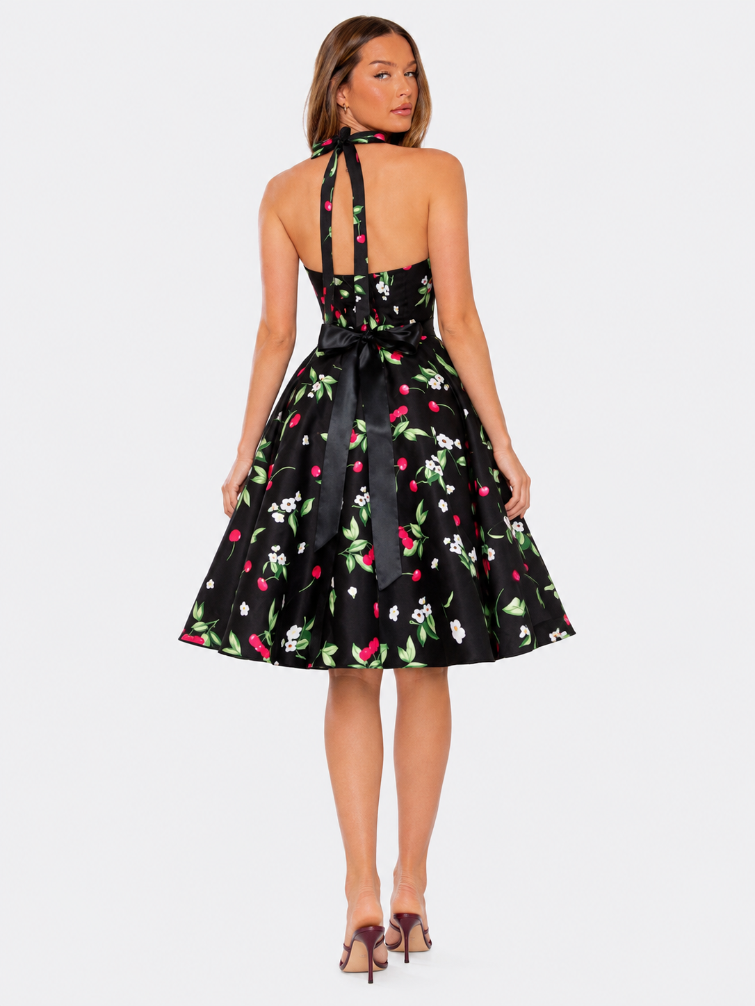 Celeste Tie-Neck Midi Dress