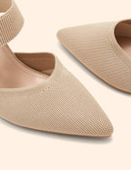 Pointed Toe Block Heel Pumps for Women