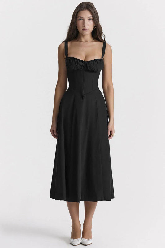 Elegant Sleeveless Midi Dress