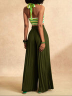 High Waist Pleated Wide Leg Pant