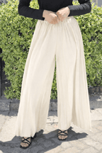 High Waist Pleated Wide Leg Pant