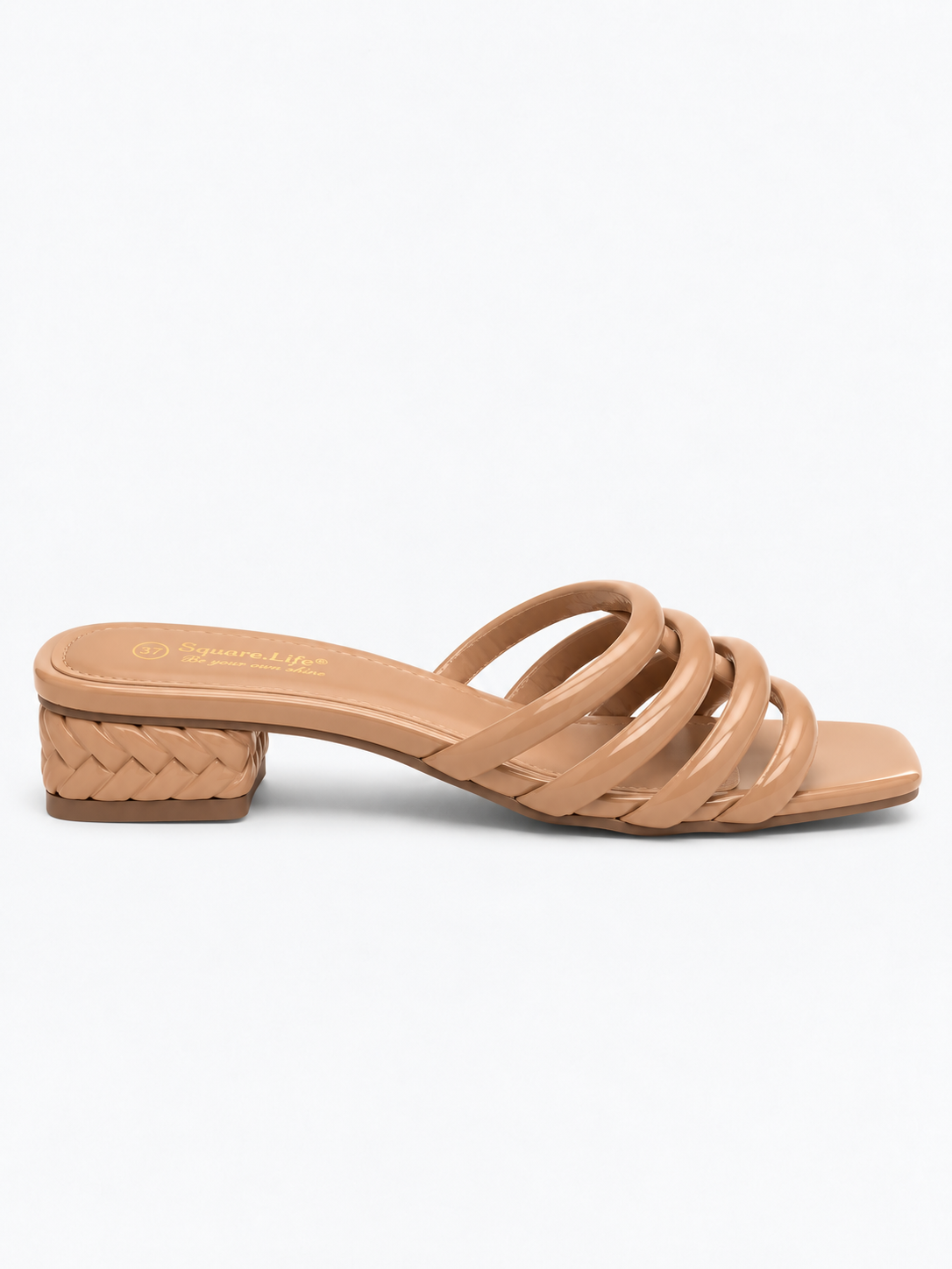 Riviera Strappy Square-Toe Heel Sandals