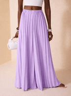 High Waist Pleated Wide Leg Pant