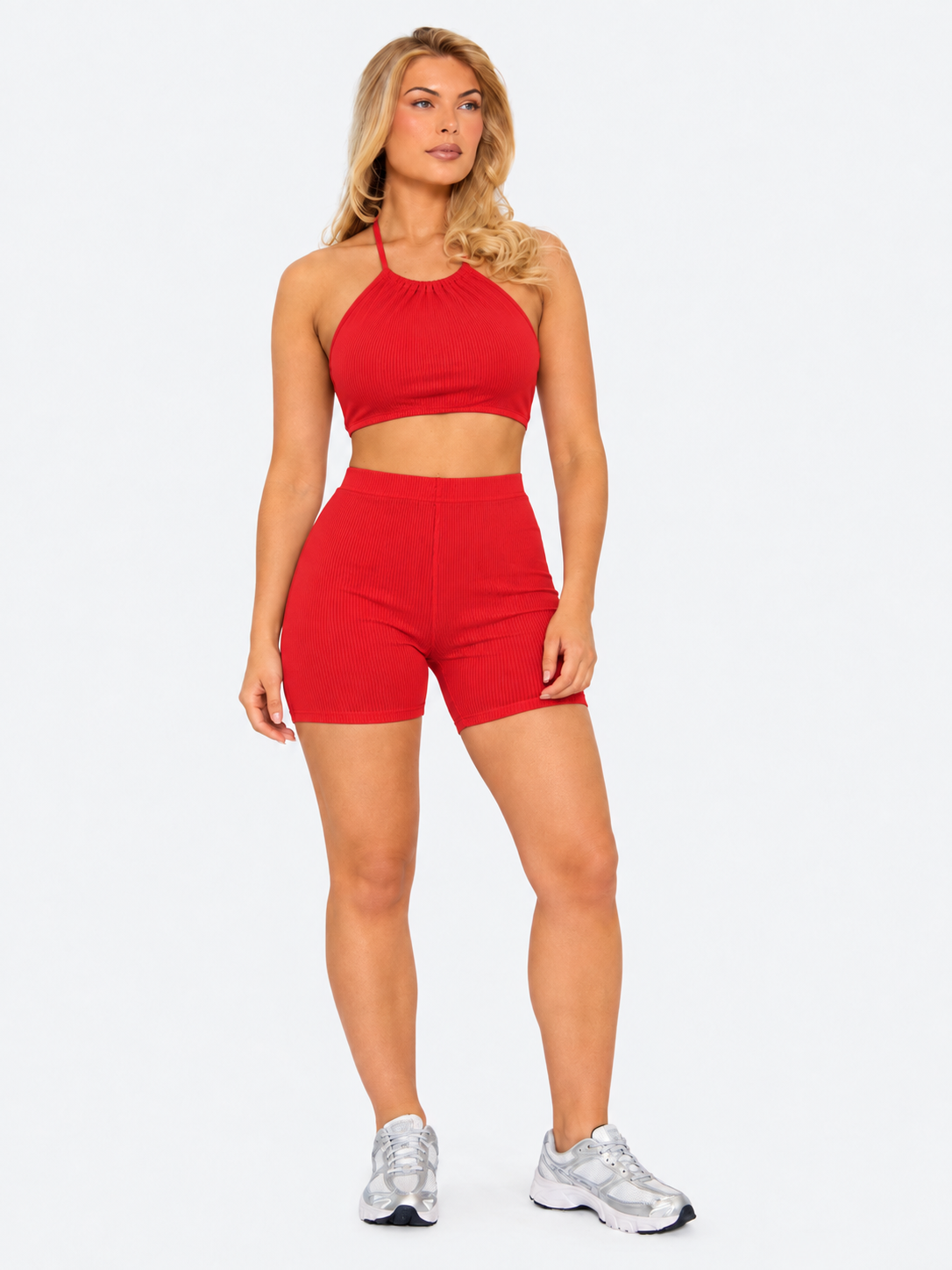 Halter Neck Crop Top Active Set