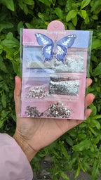Multiple Nail Art Decorations – Glitter, Gems, Stickers & Foils Set