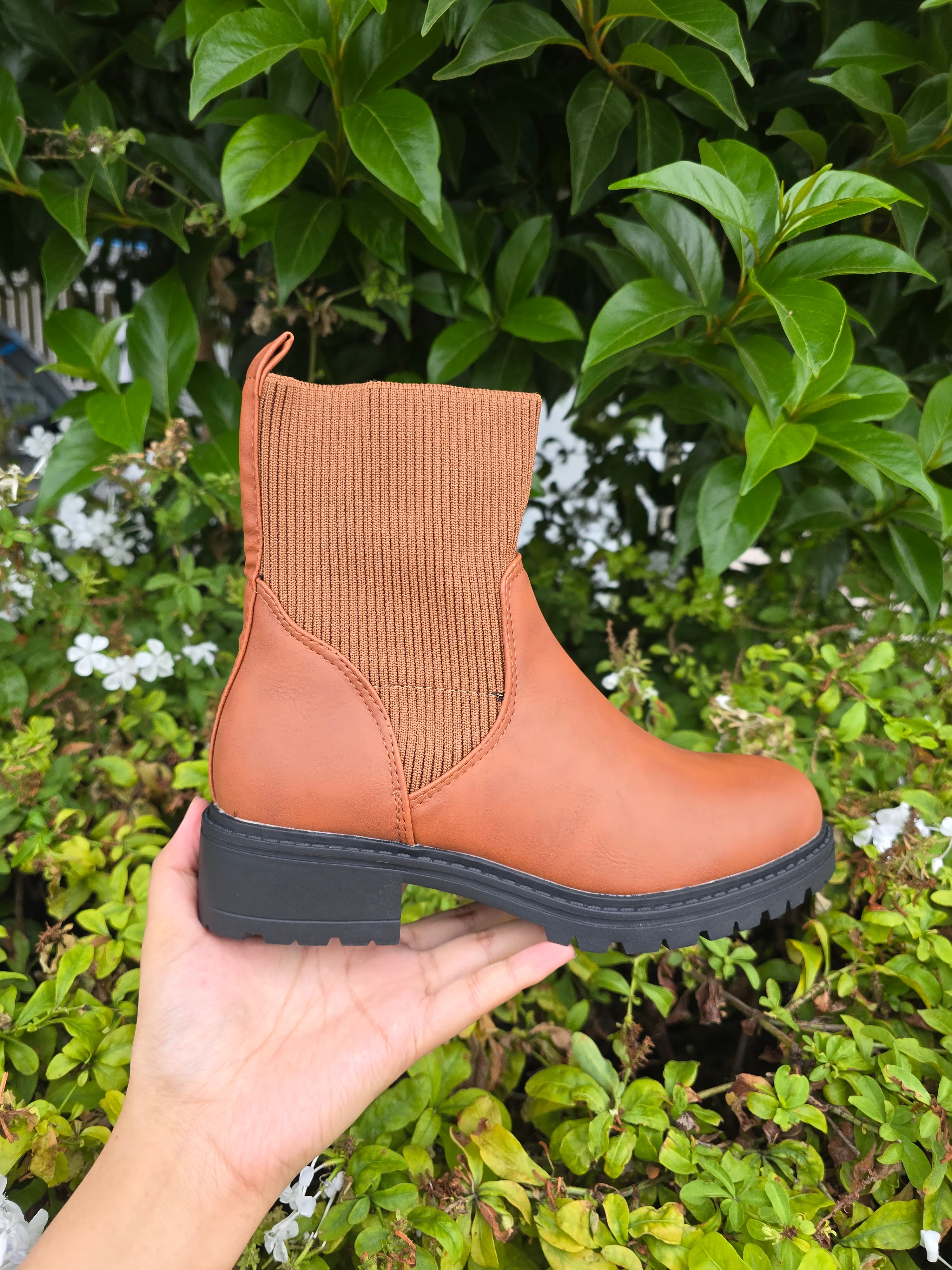 Women’s Knit Sock Ankle Boots – Comfortable Winter Casual Boots