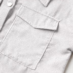 Corduroy Button-Down Belted Shirt Dress