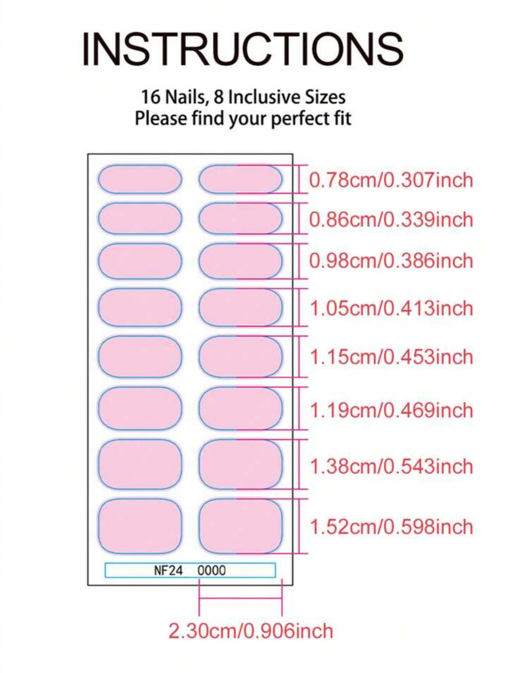 Elegant Designer UV Nail Wrap Stickers