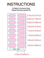 Cutesy Gel Nail Wrap Stickers – Easy Apply Glossy Nail Art Decals