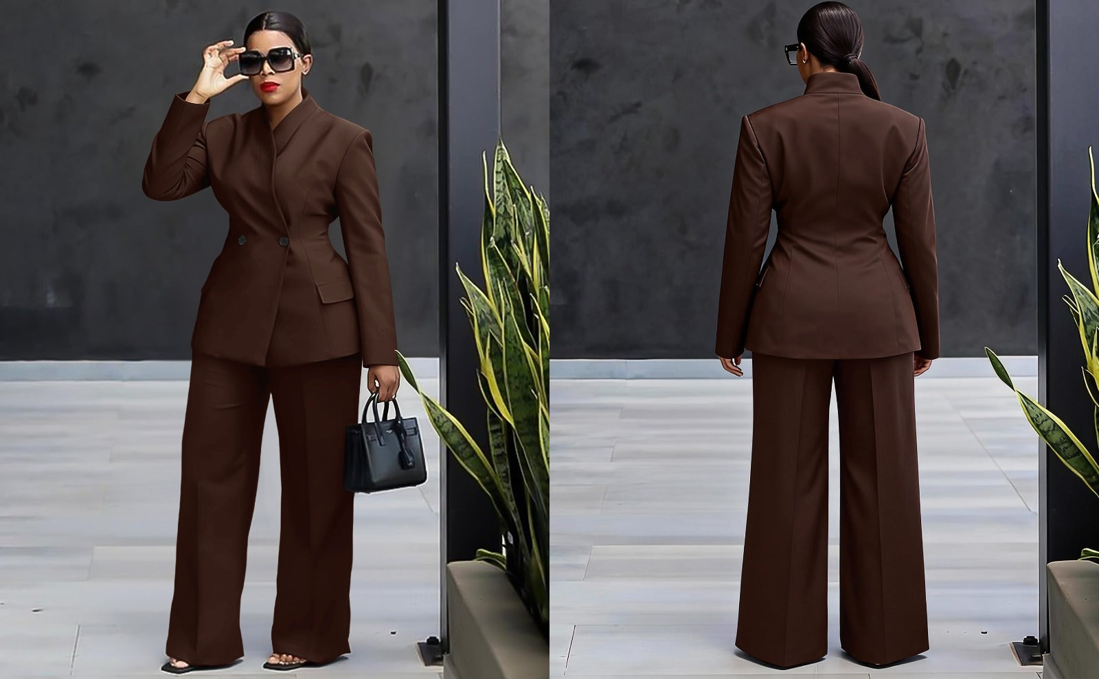 Executive Elegance Two-Piece Suit Set